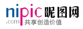 昵图网标志logo